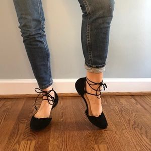 BP Women’s 7.5 black lace up sandals